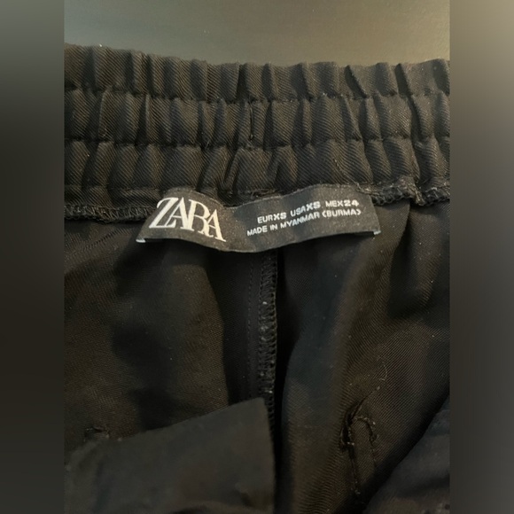 Zara Black Cargo Pants 5427/182 - Picture 9 of 9